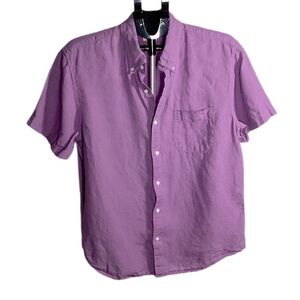 J. Crew Men's Casual Purple Button Down Shirt